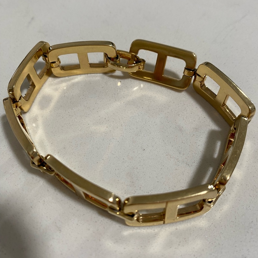 Christian Dior CD Logo Chain Link Bracelet
